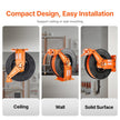 VEVOR Retractable Air Hose Reel 3/8IN x 65FT Hybrid Air Hose with Double Arms