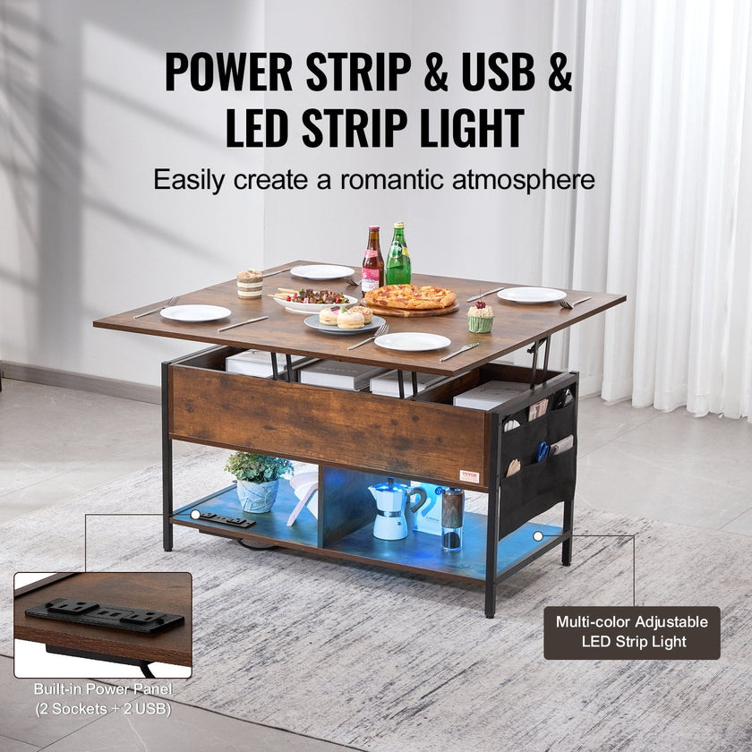 VEVOR Lift Top Coffee Table 39.4