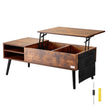 VEVOR Lift Top Coffee Table 39.4 in Rectangle Coffee Table for Living Room Brown