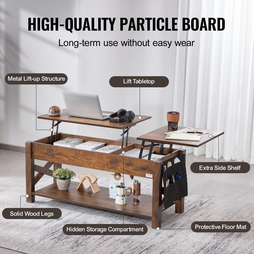 VEVOR Lift Top Coffee Table 47.5