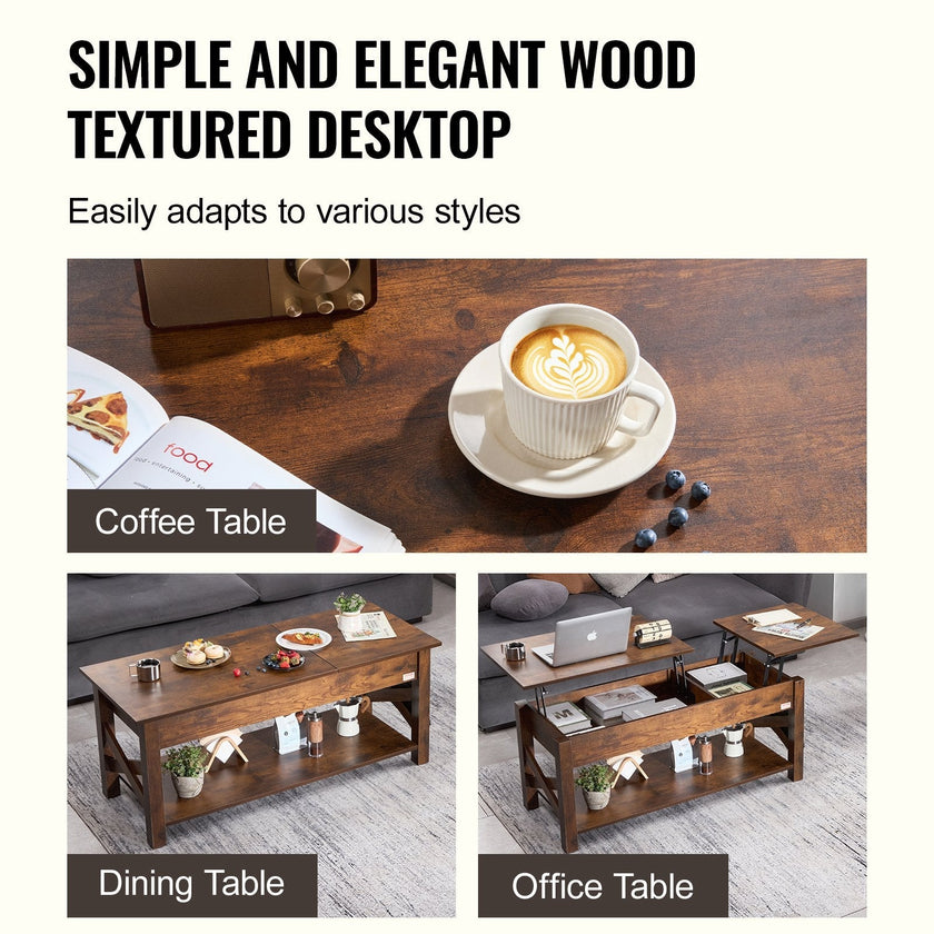 VEVOR Lift Top Coffee Table 47.5