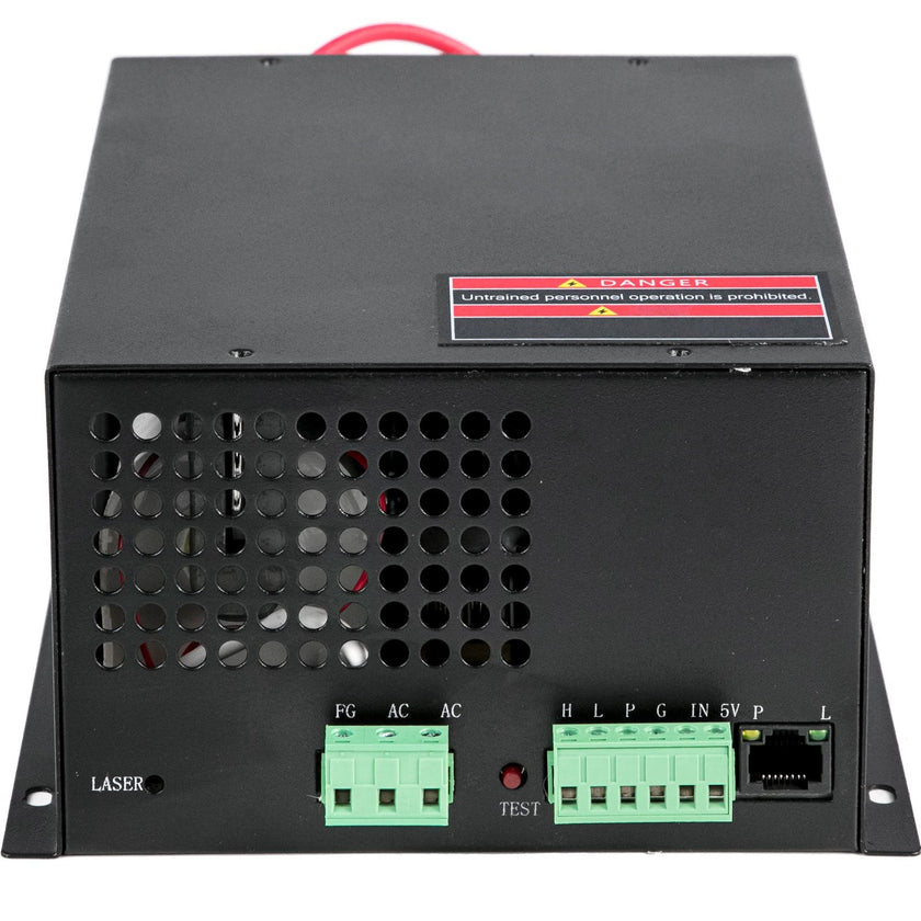 VEVOR Laser Power Supply 100W Co2 Laser Engraver Power Supply Black Laser Tube Power Supply 110V for Laser Cutter Engraving Machine(100W)