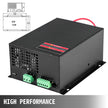 VEVOR Laser Power Supply 100W Co2 Laser Engraver Power Supply Black Laser Tube Power Supply 110V for Laser Cutter Engraving Machine(100W)