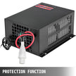 VEVOR Laser Power Supply 100W Co2 Laser Engraver Power Supply Black Laser Tube Power Supply 110V for Laser Cutter Engraving Machine(100W)