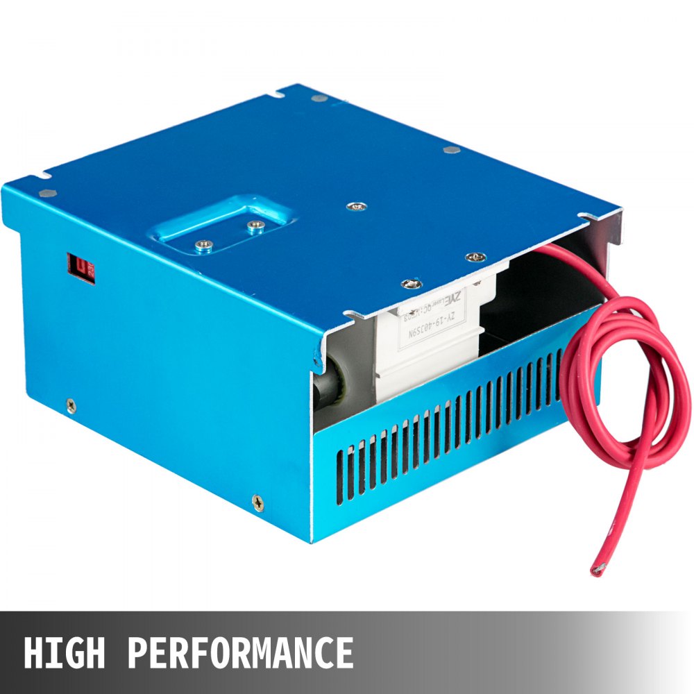 VEVOR Laser Power Supply 40W Co2 Laser Engraver Power Supply Black Laser Tube Power Supply 110V/220V for Laser Cutter Engraving Machine(40W)