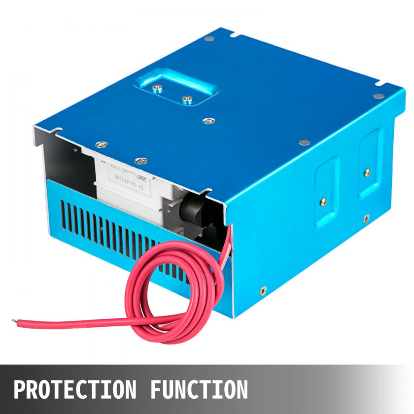 VEVOR Laser Power Supply 40W Co2 Laser Engraver Power Supply Black Laser Tube Power Supply 110V/220V for Laser Cutter Engraving Machine(40W)