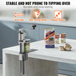 VEVOR Manual Can Opener, Commercial Table Opener for Large Cans, Heavy Duty Can Opener with Base, Adjustable Height Industrial Jar Opener For Cans Up to 11.8
