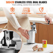 VEVOR Manual Can Opener, Commercial Table Opener for Large Cans, Heavy Duty Can Opener with Base, Adjustable Height Industrial Jar Opener For Cans Up to 11.8