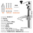 VEVOR Manual Can Opener, Commercial Table Opener for Large Cans, Heavy Duty Can Opener with Base, Adjustable Height Industrial Jar Opener For Cans Up to 11.8