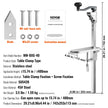 VEVOR Manual Can Opener, Commercial Table Clamp Opener for Large Cans, Heavy Duty Can Opener with Base, Adjustable Height Industrial Jar Opener For Cans Up to 15.7