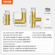 VEVOR Pipe Fittings 3/4