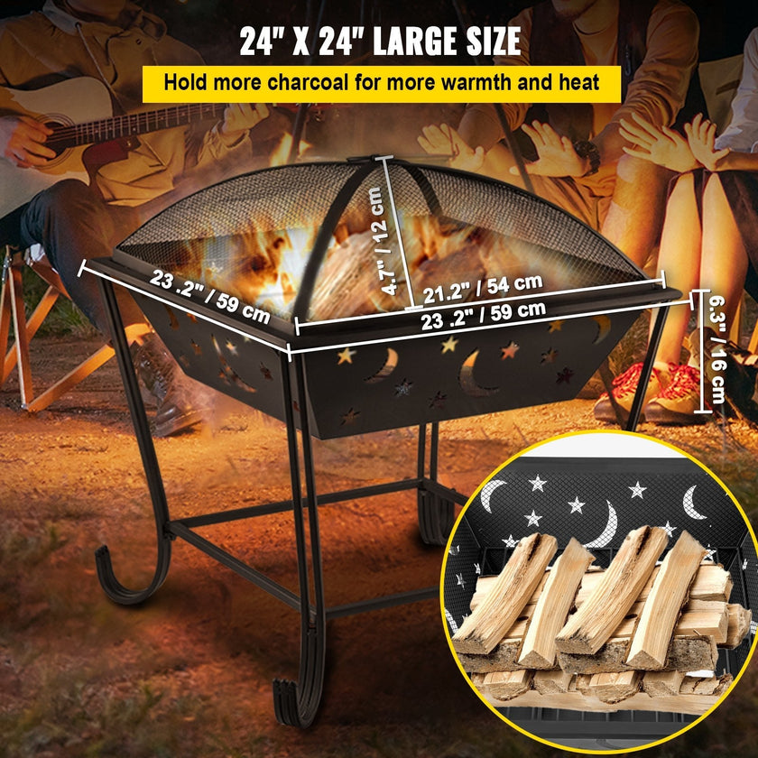 VEVOR BBQ Grill Fire Bowl, 24