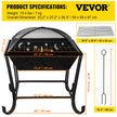 VEVOR BBQ Grill Fire Bowl, 24
