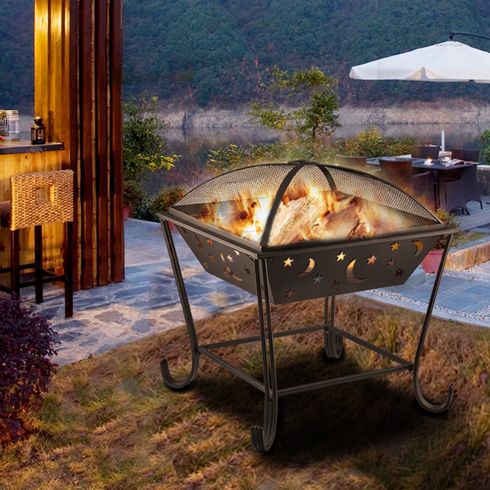 VEVOR BBQ Grill Fire Bowl, 24