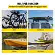 VEVOR Black Roof Rack Compatible with Kia Sorento 2015-2021 Cross Bars Baggage Locking Roof Rail Crossbars Luggage Cargo Ladder Bike Load Roof Cross Bars 2015 2016 2017 2018 2019 2020 2021
