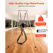 VEVOR Yoga Stand Frame, 9.6 ft Length Swing Stand, Max 551.2 lbs Load Triangular Structure Aerial Rig, Aerial Silk Stands for Yoga Enthusiasts, Non-Slip Base, Lightweight, Detachable Design