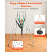 VEVOR Yoga Stand Frame, 9.6 ft Length Swing Stand, Max 551.2 lbs Load Triangular Structure Aerial Rig, Aerial Silk Stands for Yoga Enthusiasts, Non-Slip Base, Lightweight, Detachable Design