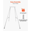 VEVOR Yoga Stand Frame, 9.6 ft Length Swing Stand, Max 551.2 lbs Load Triangular Structure Aerial Rig, Aerial Silk Stands for Yoga Enthusiasts, Non-Slip Base, Lightweight, Detachable Design