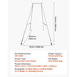VEVOR Yoga Stand Frame, 9.6 ft Length Swing Stand, Max 551.2 lbs Load Triangular Structure Aerial Rig, Aerial Silk Stands for Yoga Enthusiasts, Non-Slip Base, Lightweight, Detachable Design