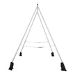 VEVOR Yoga Stand Frame, 9.6 ft Length Swing Stand, Max 551.2 lbs Load Triangular Structure Aerial Rig, Aerial Silk Stands for Yoga Enthusiasts, Non-Slip Base, Lightweight, Detachable Design