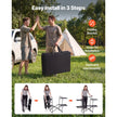 Camping Kitchen Table, Portable Folding Cook Station with Side Tables & Carry Bag