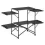 Camping Kitchen Table, Portable Folding Cook Station with Side Tables & Carry Bag