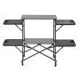 Camping Kitchen Table, Portable Folding Cook Station with Side Tables & Carry Bag