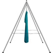 VEVOR Aerial Yoga Frame & Yoga Hammock, 9.67 ft Height Professional Yoga Swing Stand Comes with 6.6 Yards Aerial Hammock, Max 551.15 lbs Load Capacity Yoga Rig for Indoor Outdoor Aerial Yoga, Green
