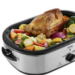 VEVOR Electric Roaster Oven, 22 QT Turkey Roaster Oven with Self-Basting Lid, 1450W Roaster Oven with Defrost & Warm Function, Adjustable Temp, Removable Pan & Rack, Fits Turkeys Up to 26LBS, Silver