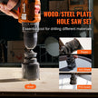 VEVOR Hole Saw Kit, 11 PCS Saw Blades, 2 Drill Bits, 1 Hex Wrench, General Purpose Size from 3/4