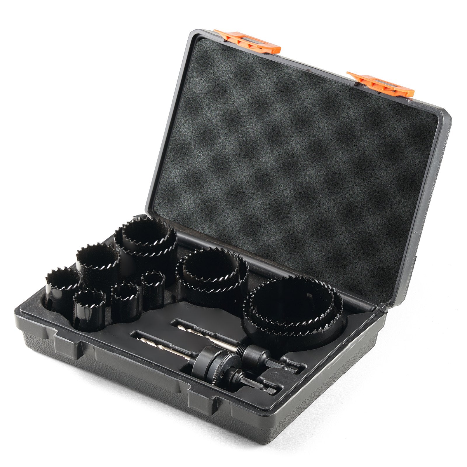 VEVOR Hole Saw Kit, 11 PCS Saw Blades, 2 Drill Bits, 1 Hex Wrench, General Purpose Size from 3/4