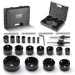 VEVOR Hole Saw Kit, 18 PCS Saw Blades, 6 Drill Bits, 1 Hex Wrench, General Purpose Size from 3/4