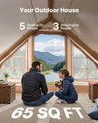 VEVOR Inflatable Tent for Camping 3-5 Person Glamping Tent with Pump Easy Set up