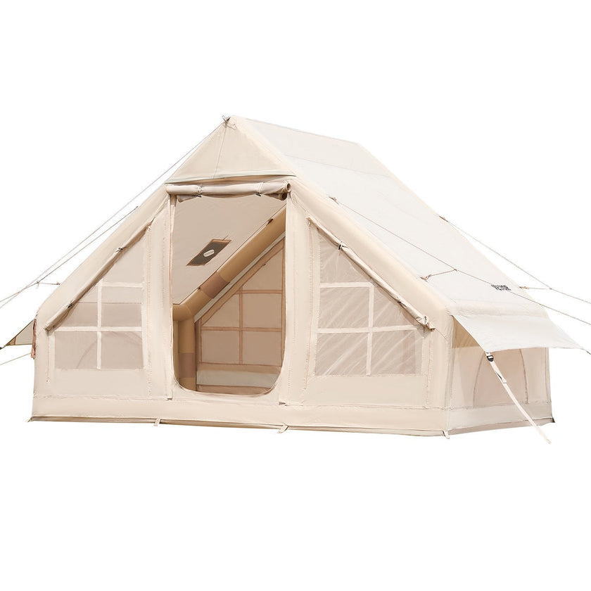 VEVOR Inflatable Tent for Camping 3-5 Person Glamping Tent with Pump Easy Set up