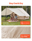 VEVOR Inflatable Tent for Camping 3-5 Person Glamping Tent with Pump Canopy