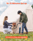 VEVOR Inflatable Tent for Camping 4-6 Person Glamping Tent with Pump Easy Set up