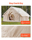 VEVOR Inflatable Tent for Camping 4-6 Person Glamping Tent with Pump Easy Set up