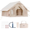 VEVOR Inflatable Tent for Camping 4-6 Person Glamping Tent with Pump Easy Set up