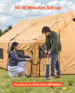 VEVOR Inflatable Tent for Camping 5-8 Person Glamping Tent with Pump Easy Set up