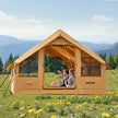 VEVOR Inflatable Tent for Camping 5-8 Person Glamping Tent with Pump Easy Set up