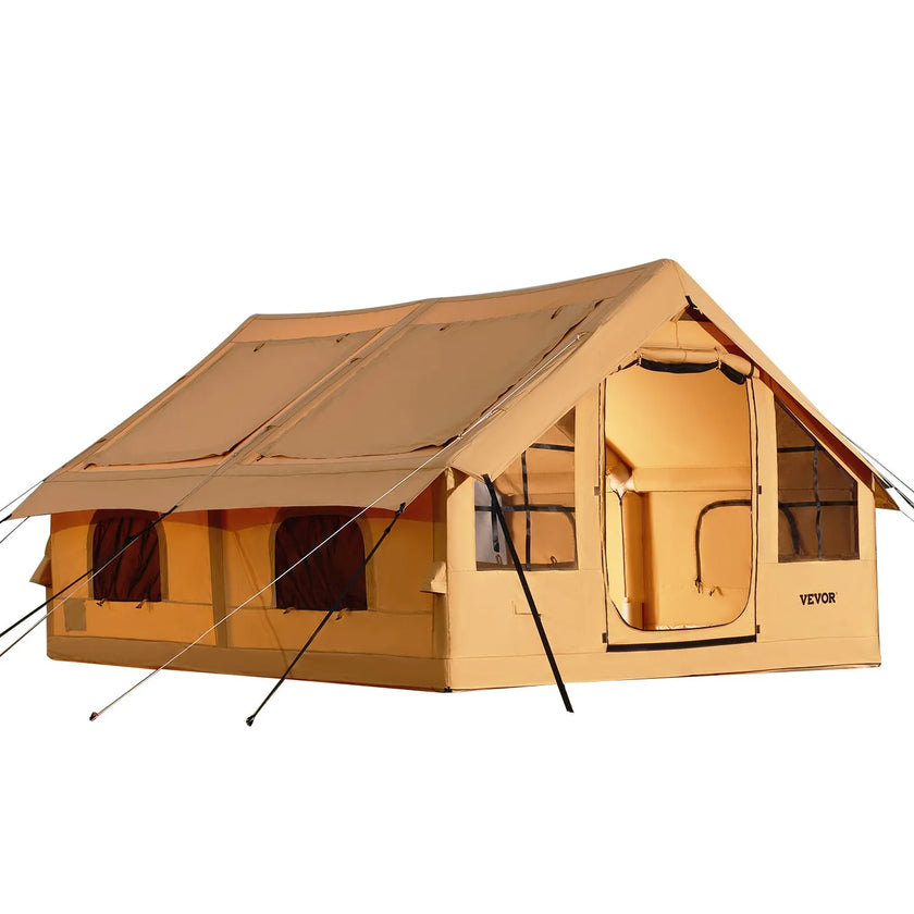 VEVOR Inflatable Tent for Camping 5-8 Person Glamping Tent with Pump Easy Set up