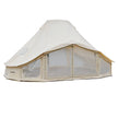VEVOR 6 x 4 m Canvas Bell Tent – 4 Season Glamping Yurt Tent with Stove Jack for 10-12 People