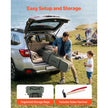 VEVOR 13.12 ft Canvas Bell Tent – 4 Season Glamping Yurt Tent with Stove Jack for 3-4 People