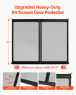 VEVOR RV Screen Door Protector 24.5 x 20 inch Door Grille Aluminum Alloy for Pet