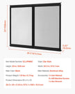 VEVOR RV Screen Door Protector 26.5 x 20 inch Door Grille Aluminum Alloy for Pet