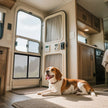 VEVOR RV Screen Door Protector 26.5 x 20 inch Door Grille Aluminum Alloy for Pet