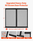 VEVOR RV Screen Door Protector 22.5 x 20 inch Door Grille Aluminum Alloy for Pet