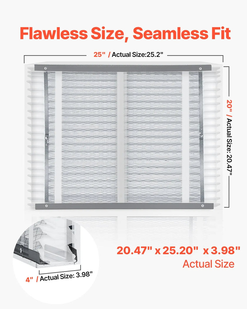 VEVOR Air Filters MERV 13 Electrostatic Pleated Furnace Filter 4-Pack 20x25x4
