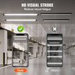 VEVOR 10 Pack LED Shop Light, 4 FT, 40W Linkable Shop Light Fixture, 4500 LM Surface & Hanging Mount Ceiling Lights 59 in Power Cords with ON/OFF Switch, for Garage Warehouse Home Workshop and Office