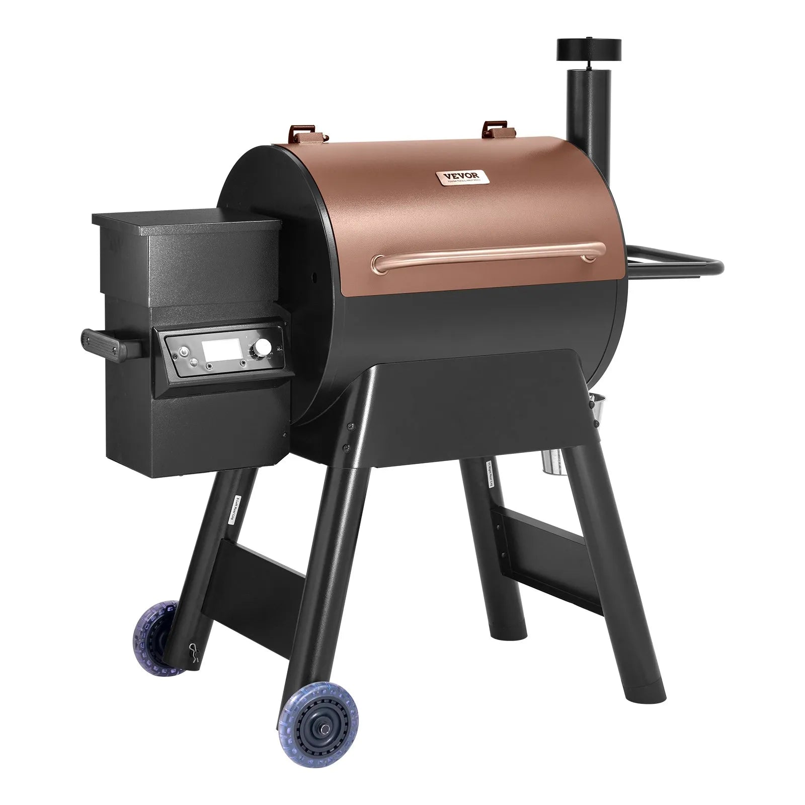 VEVOR Wood Pellet Grill Smoker Outdoor Electric BBQ Grills 575 Sq.in Cook Area
